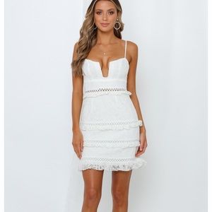 Hello molly boutique white dress!